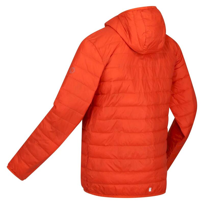 Heren Hillpack Hooded Lightweight Jacket (Roestige sinaasappel)