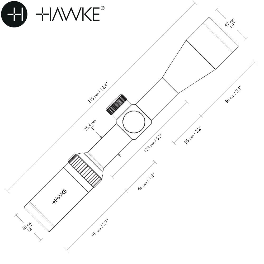 Ottica Hawke Vantage 3-9X40 3/6