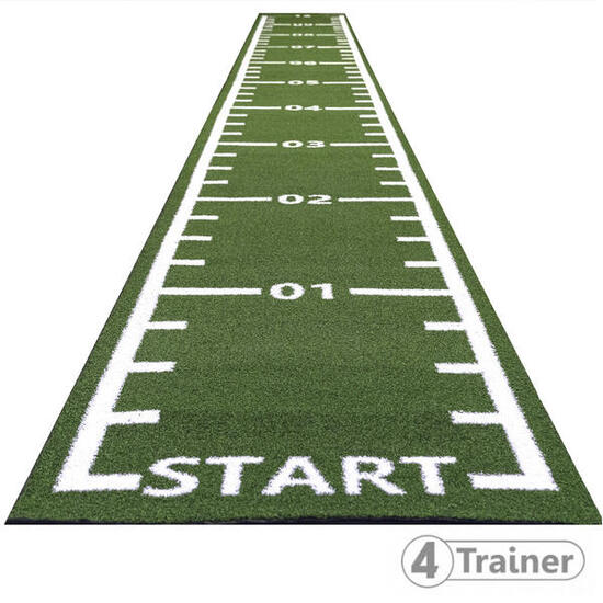 PISTE EN GAZON - 1 m - CURLED – Poils Courts - Vert