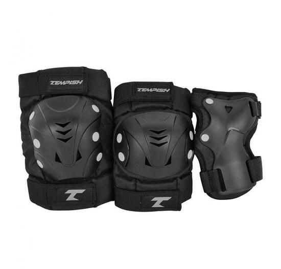 Tempish - Taky - Protections de patinage - Lot de 3 - Adultes - Noir - S