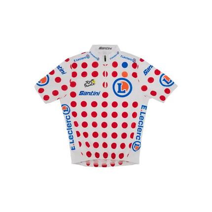 Maillot Ciclismo Santini Niño Tour de France Official BLANCO-ROJO