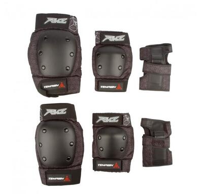 Tempish - rimz skatebescherming set - volwassenen - driedelig - zwart