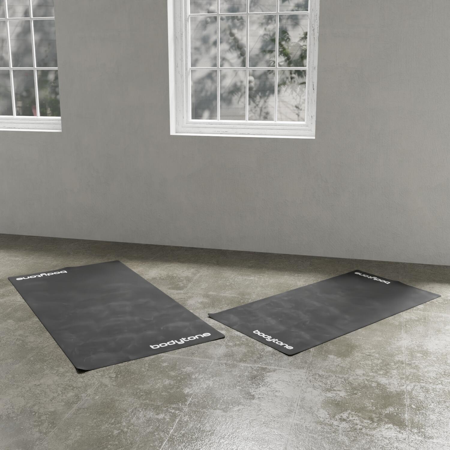 Tapis de protection de sol équipement de fitness Bodytone 180 x 90 x 0,4cm noir 6/6