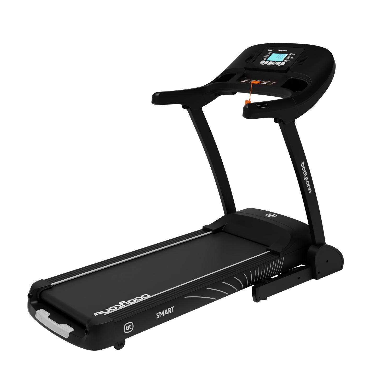 Passadeira de corrida dobrável Bodytone AR500SM-G cinzento inteligente 18km/h