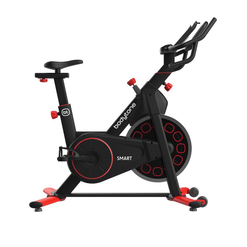 Indoor bike intelligente Bodytone AB300SM-R a volano rosso 18 kg