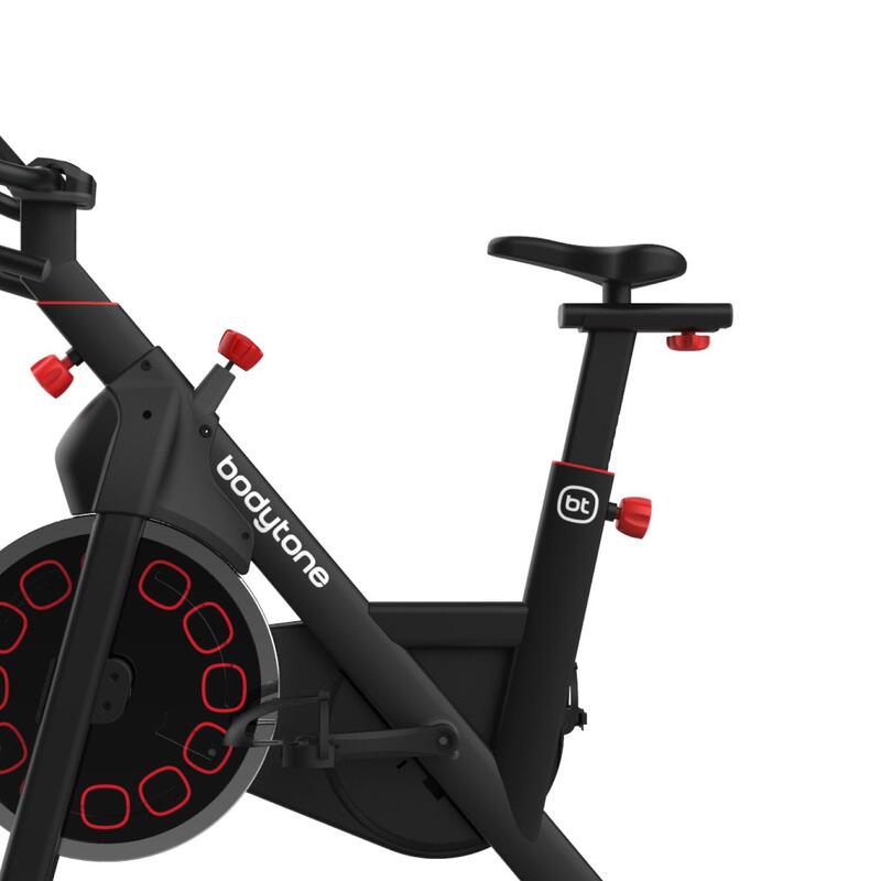 Indoor bike intelligente Bodytone AB300SM-R a volano rosso 18 kg