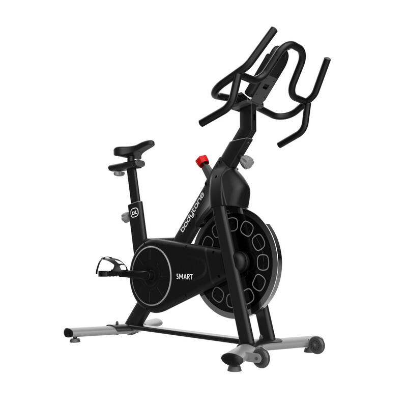 Bicicleta indoor Bodytone AB300SM-G cinzenta inteligente volante18 kg