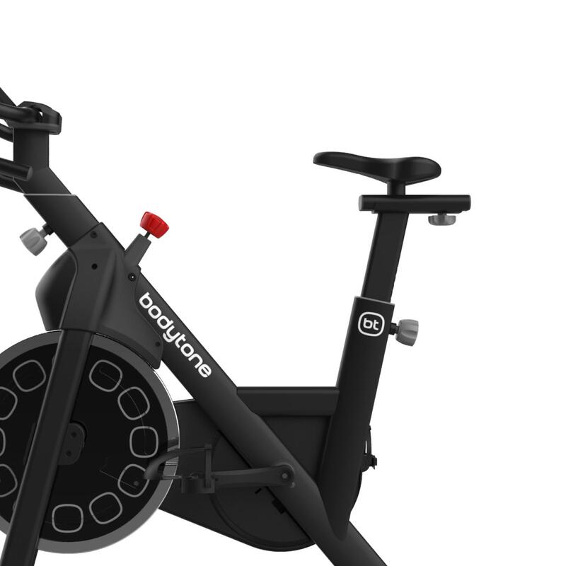 Bicicleta indoor Bodytone AB300SM-G cinzenta inteligente volante18 kg