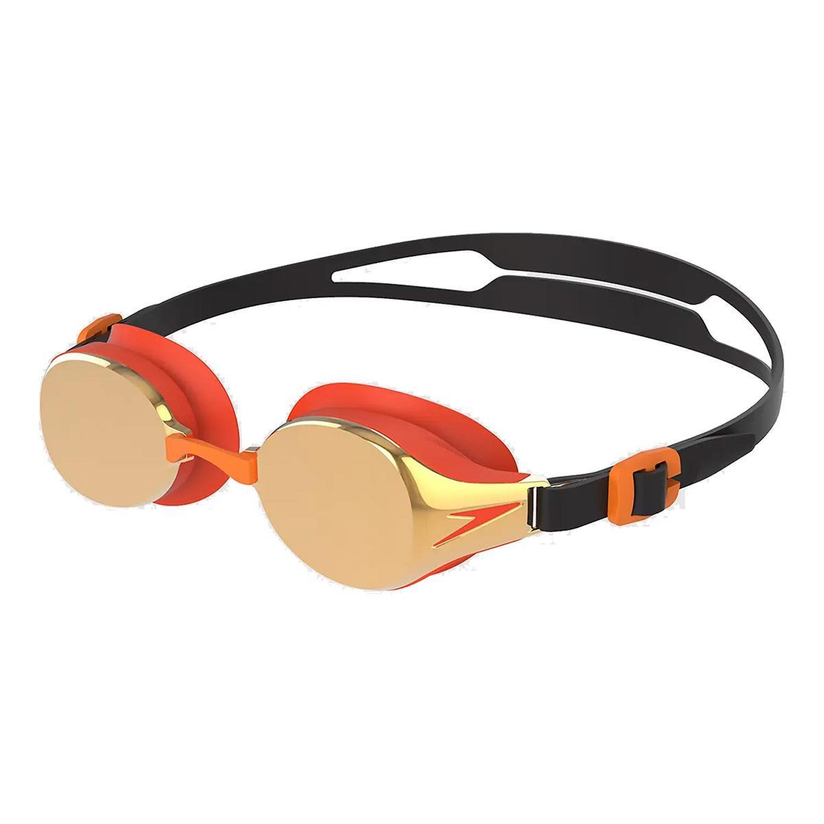 SPEEDO Speedo Hydropulse Mirrored Junior Goggles - Black/Mango/Gold