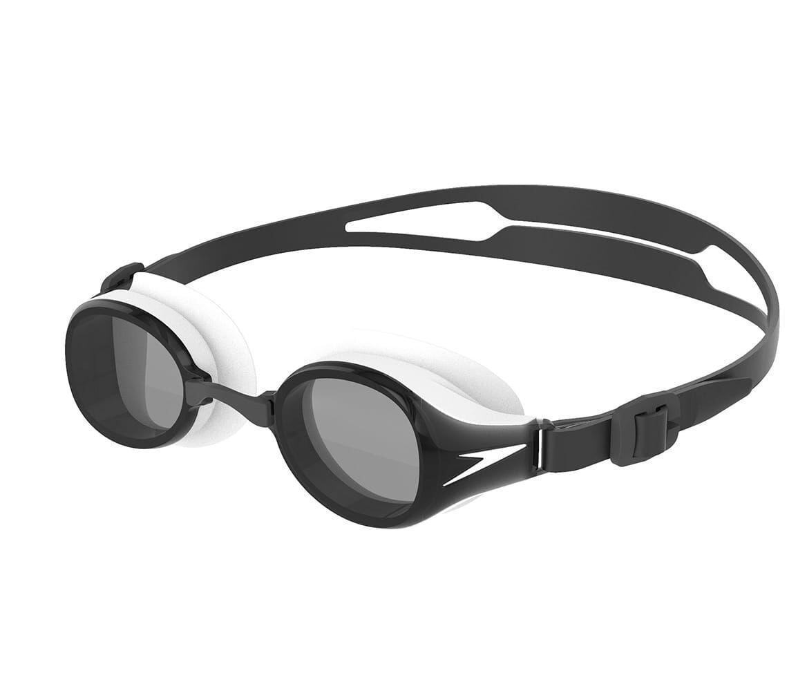 Óculos de natação speedo hydropure junior - preto/branco/fumo