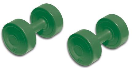 Paire d'haltères en vinyle - 4 kg (total 8 kg)