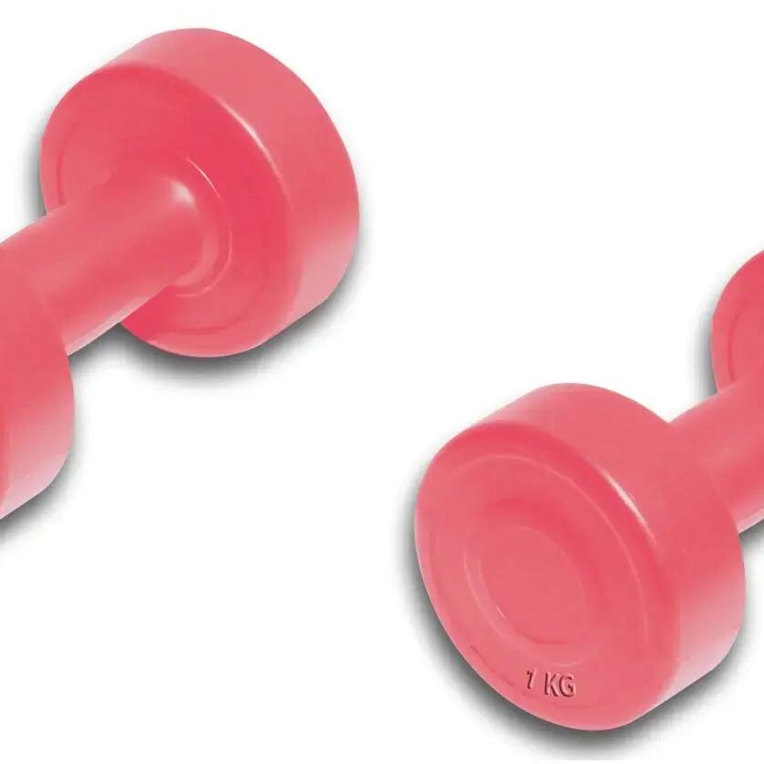 Vinyl Dumbbells Pair – 1 Kg (Total 2 Kg) – Light Toning