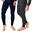 Conjunto de 2 calças térmicas para homem | calças funcionais | Antracite/Azul