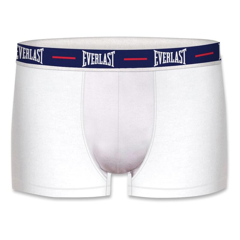 Boxer Calzoncillo Algodón Everlast Cavalier Blanco y cintura Azul