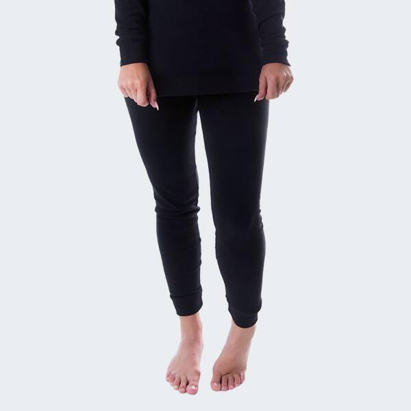 Dames thermobroek | Sportbroek | Binnenkant fleece | Zwart