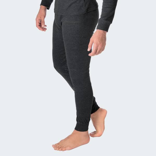 Pantalon thermique | Sous-vêtements sportives | Hommes | Polaire | Anthracite