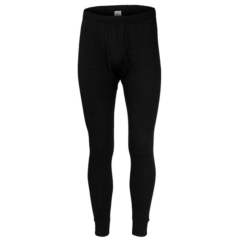 Pantalon thermique | Sous-vêtements sportives | Hommes | Polaire | Noir