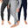 Set de 3 pantaloni termici bărbați | Lenjerie sport | Antracit/albastru/gri