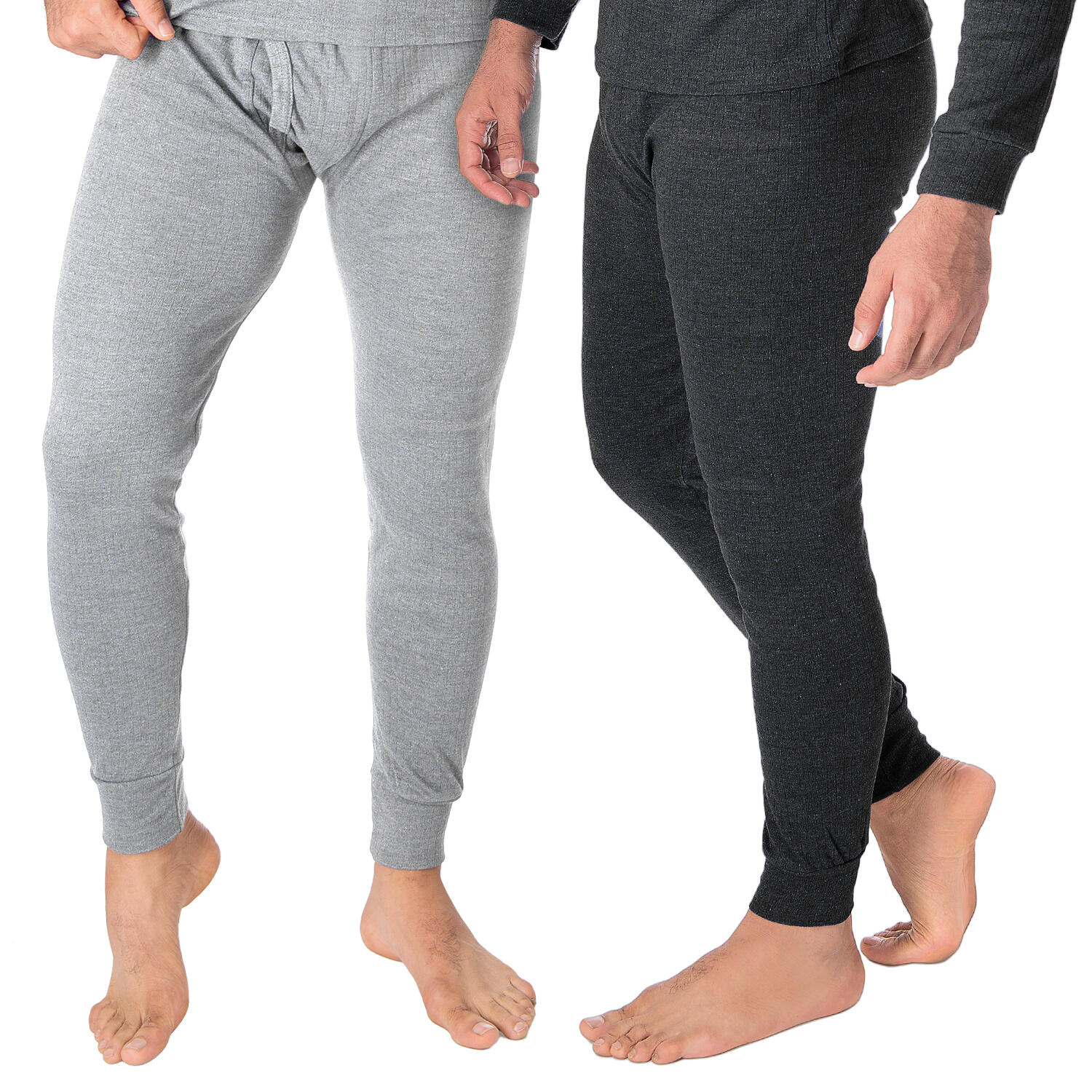 BLACK SNAKE Thermounterhose Herren 2er Set | Funktionsunterhose | Anthrazit/Grau