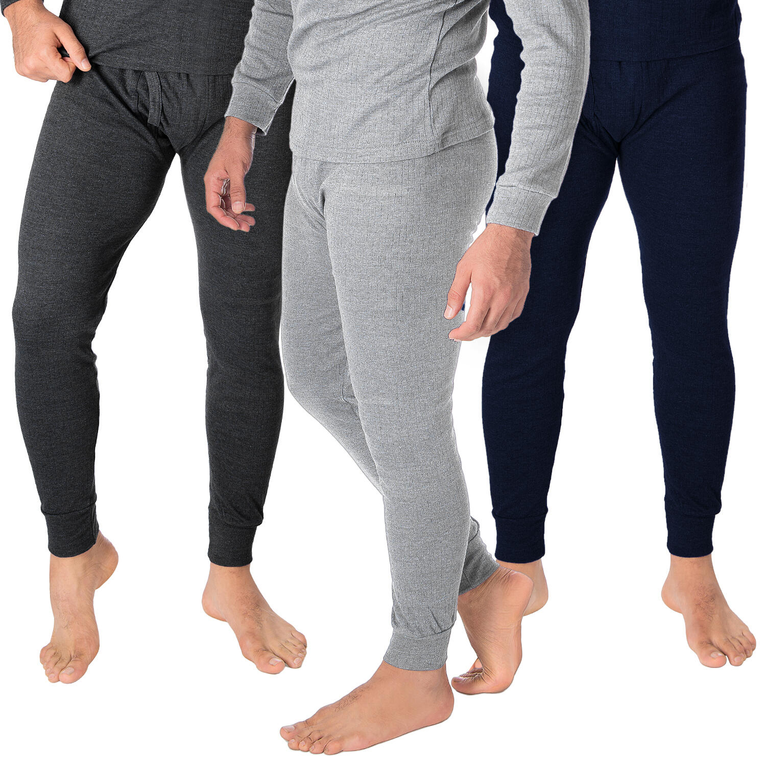 3 pantaloni termici | Intimo | Uomo | Antracite/Blu/Grigio