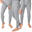 Set de 3 pantaloni termici bărbați | Lenjerie sport | Gri
