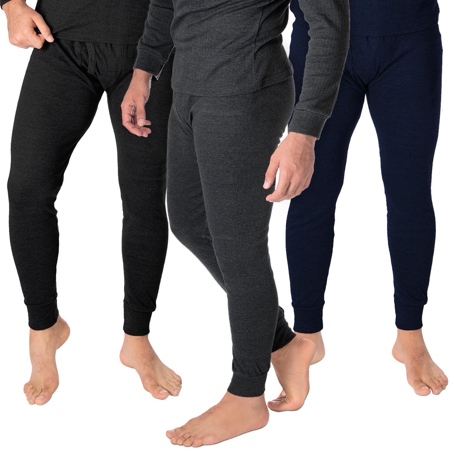 3 pantaloni termici | Intimo | Uomo | Antracite/Blu/Nero