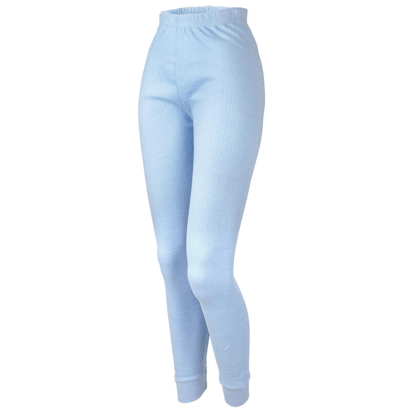 Pantaloni termici | Biancheria sportiva | Donna | Pile interno | Celeste