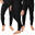 Pantalón térmico y deportivo | Hombre | Set de 3 | Negro