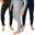 Set de 3 pantaloni termici bărbați | Lenjerie sport | Albastru/gri/negru
