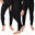 3 pantaloni termici | Biancheria sportiva | Uomo | Nero