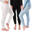 Set de 3 pantaloni termici femei | Pantaloni sport | Creme/Hellblau/Schwarz