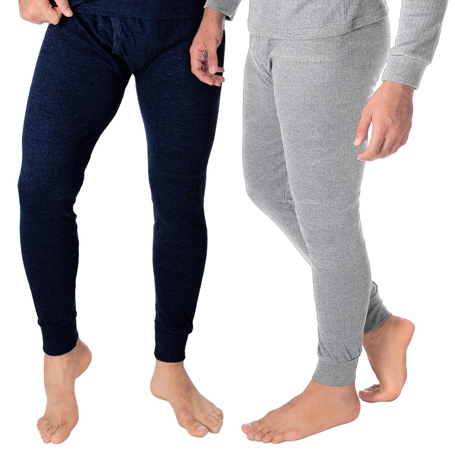BLACK SNAKE Thermounterhose Herren 2er Set | Funktionsunterhose | Blau/Grau