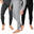 Set de 3 pantaloni termici bărbați | Lenjerie sport | Antracit/gri/negru