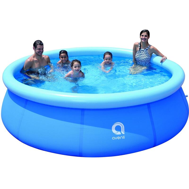 Piscina gonflabila Avenli 300x76cm, albastra, pompa cu filtru inclusa