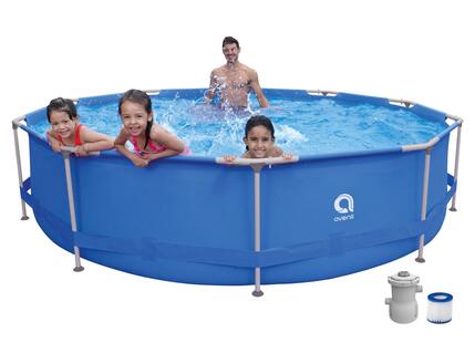 Ensemble piscine de jardin Sirocco Blue 360 avec filtre intégré