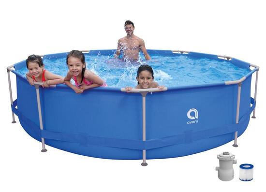Ensemble piscine de jardin Sirocco Blue 360 avec filtre intégré