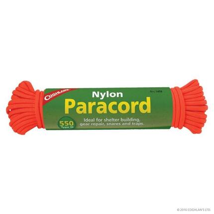 Cuerda Paracord Supervivencia Coghlan's 550 Naranja 15m 7 Hebras
