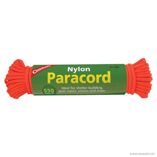 Cuerda Paracord Supervivencia Coghlan's 550 Naranja 15m 7 Hebras