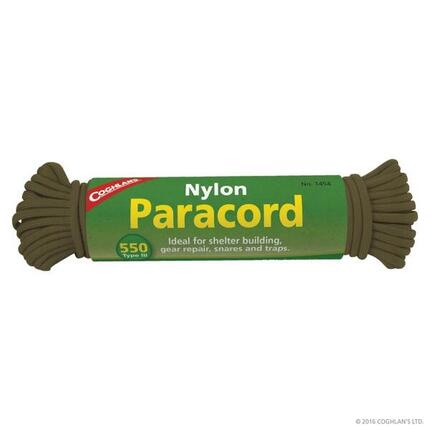 Cuerda Paracord Supervivencia Coghlan's 550 Verde Oliva 15m 7 Hebras