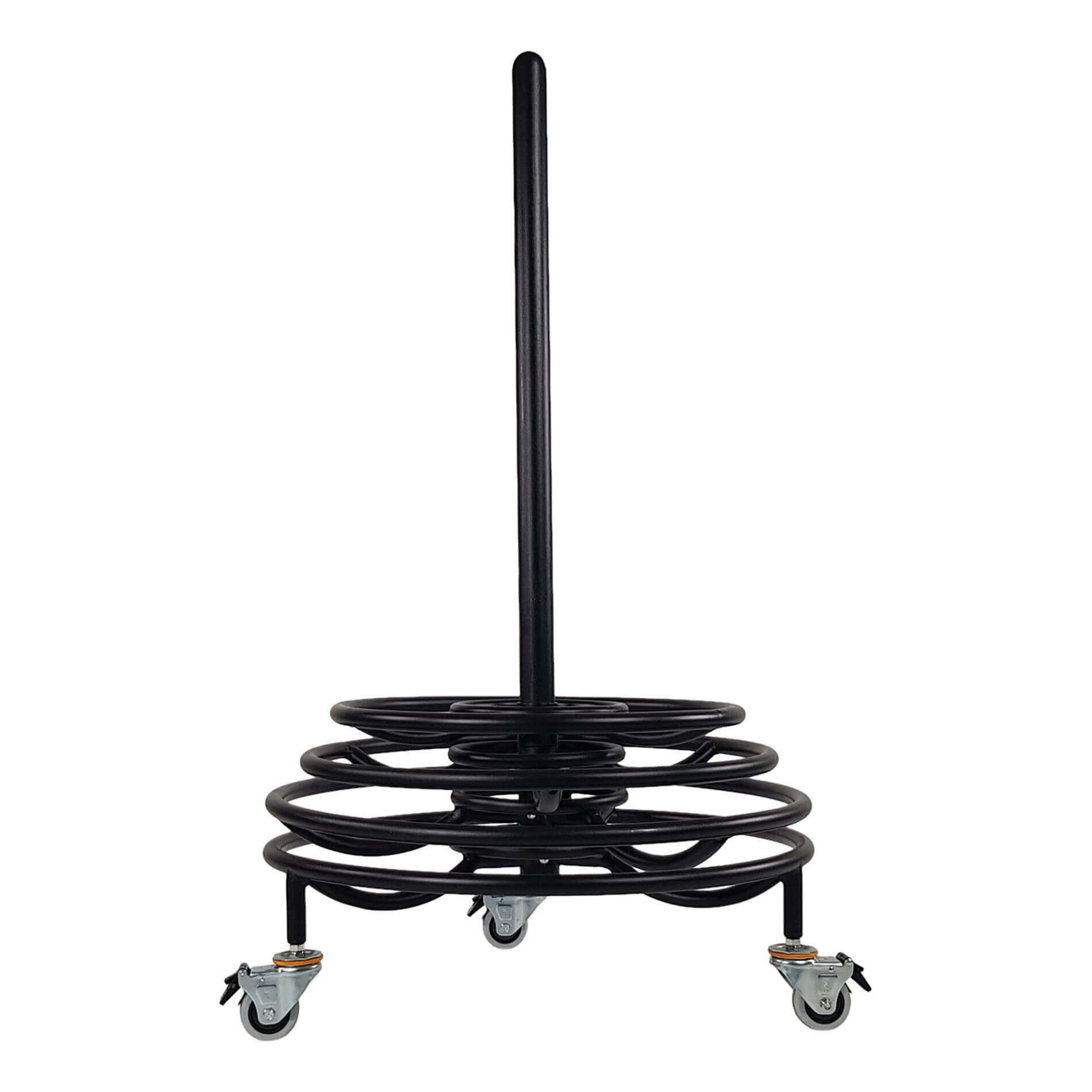 Supporto Tunturi per Wall Ball 12 palle, metallo nero, 4 livelli 2/7