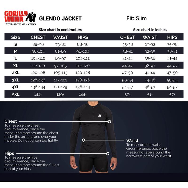 Bluza fitness męska Gorilla Wear Glendo Jacket