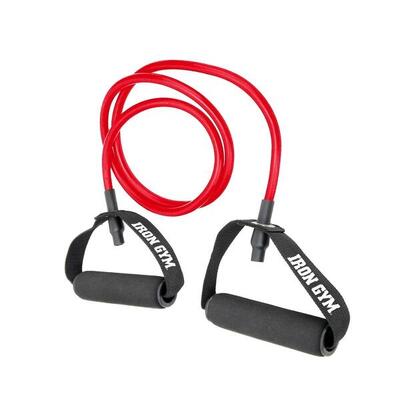 Iron gym resistance tube trainer red