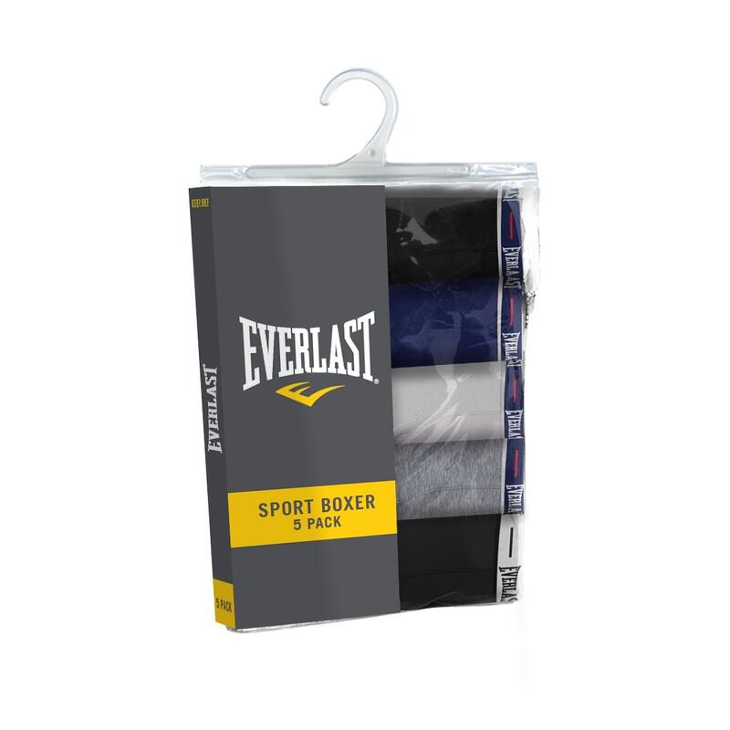 Pack 5 Boxer Calzoncillo Algodón EVERLAST