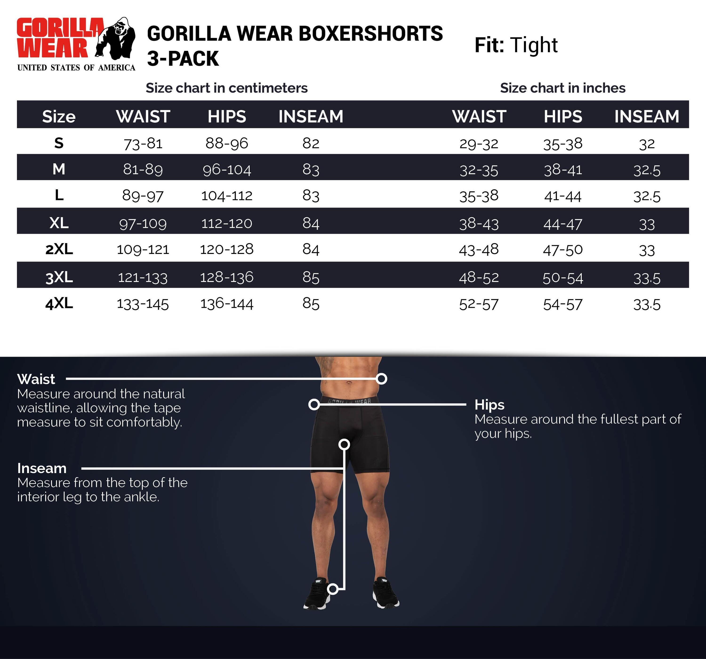 Boxershorts Gorilla Wear (x3) 5/6