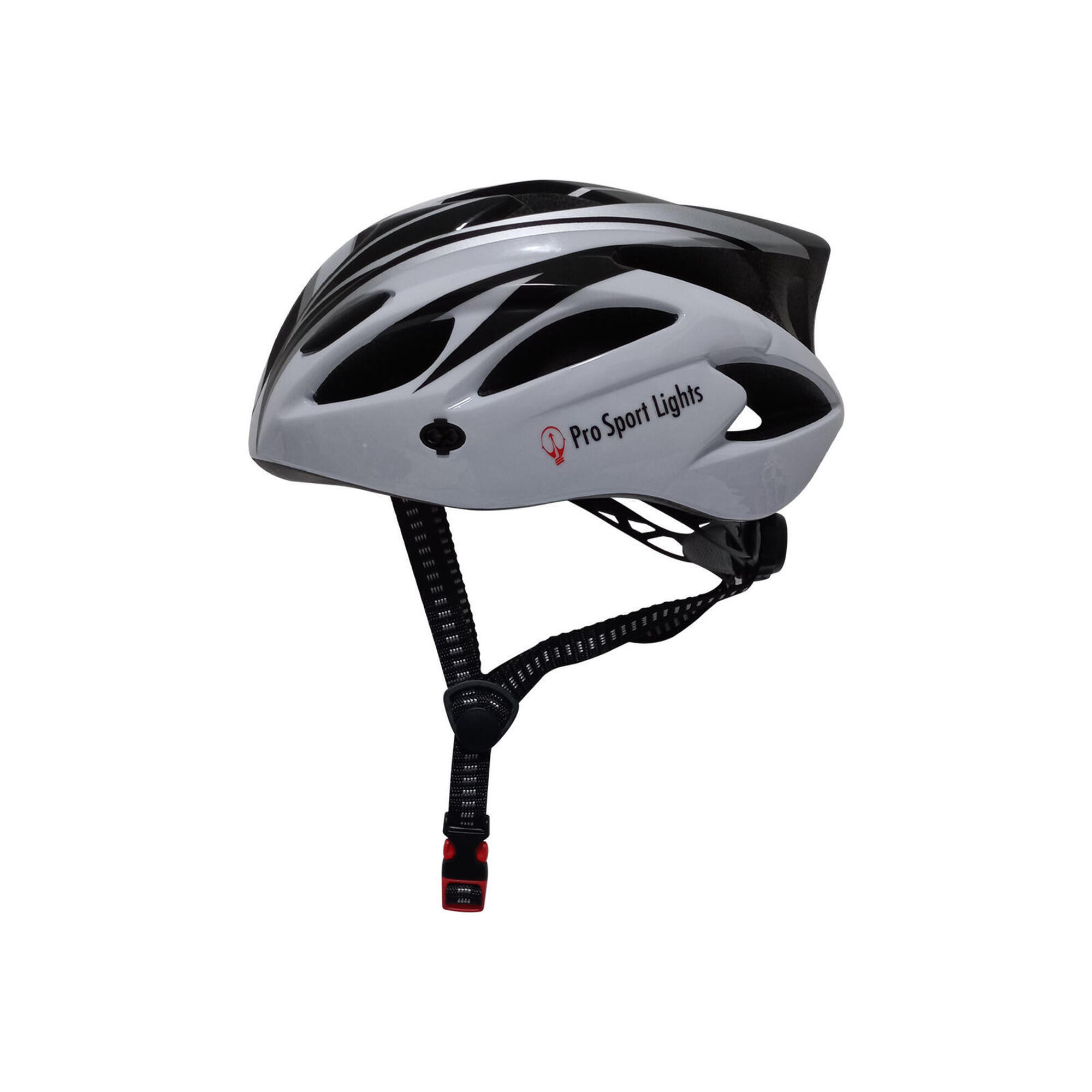 PRO SPORT LIGHTS Fietshelm Volwassenen - Heren/Dames - Fietshelmen Zwart/Wit