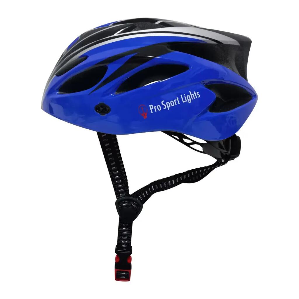 Unisex Pro Sport Lights Cycling Helmet - Blue/Black