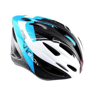 Fietshelm optimiz heren/dames - glanzend blauw