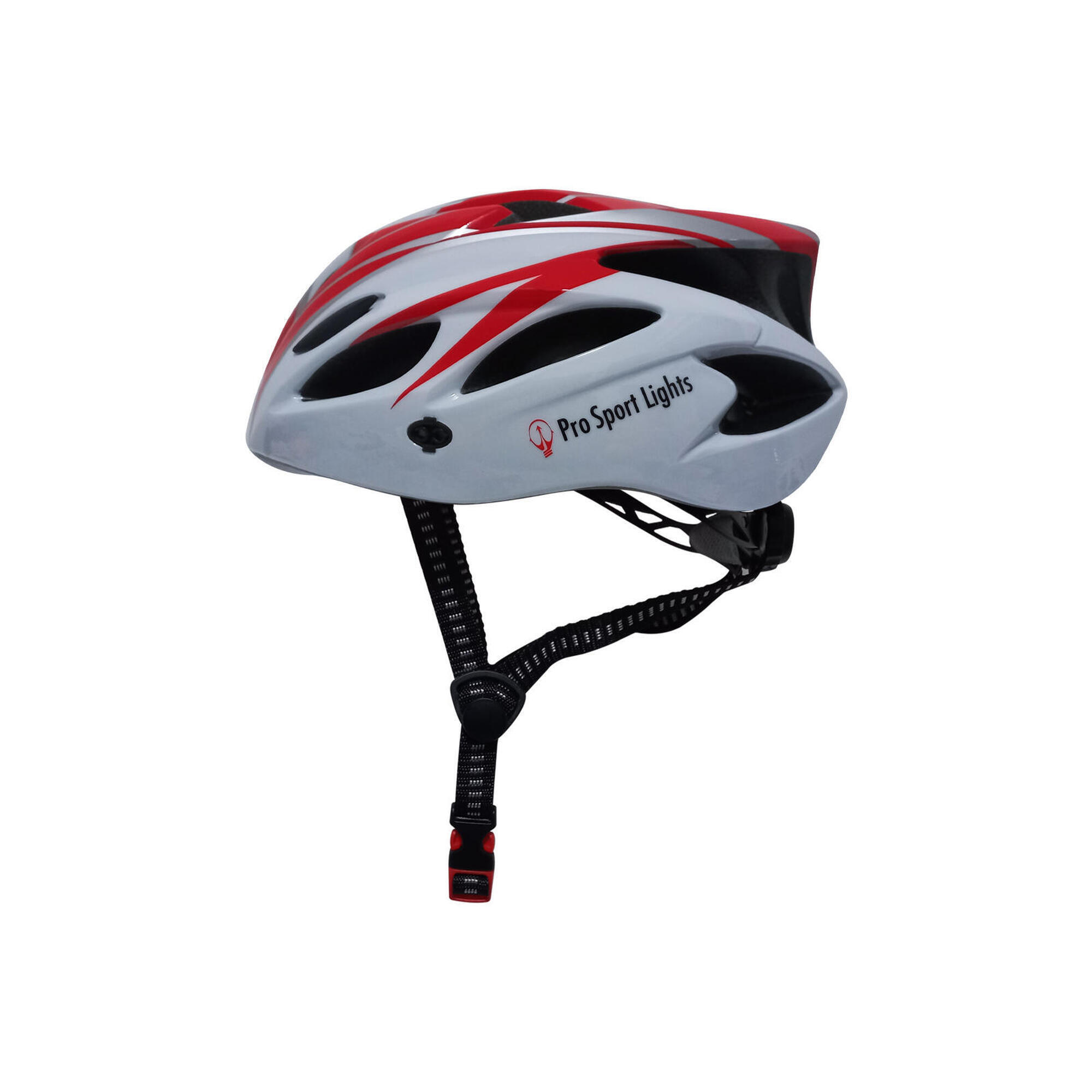 PRO SPORT LIGHTS Fietshelm Pro Sport Lights Dames/Heren - Wit/Rood