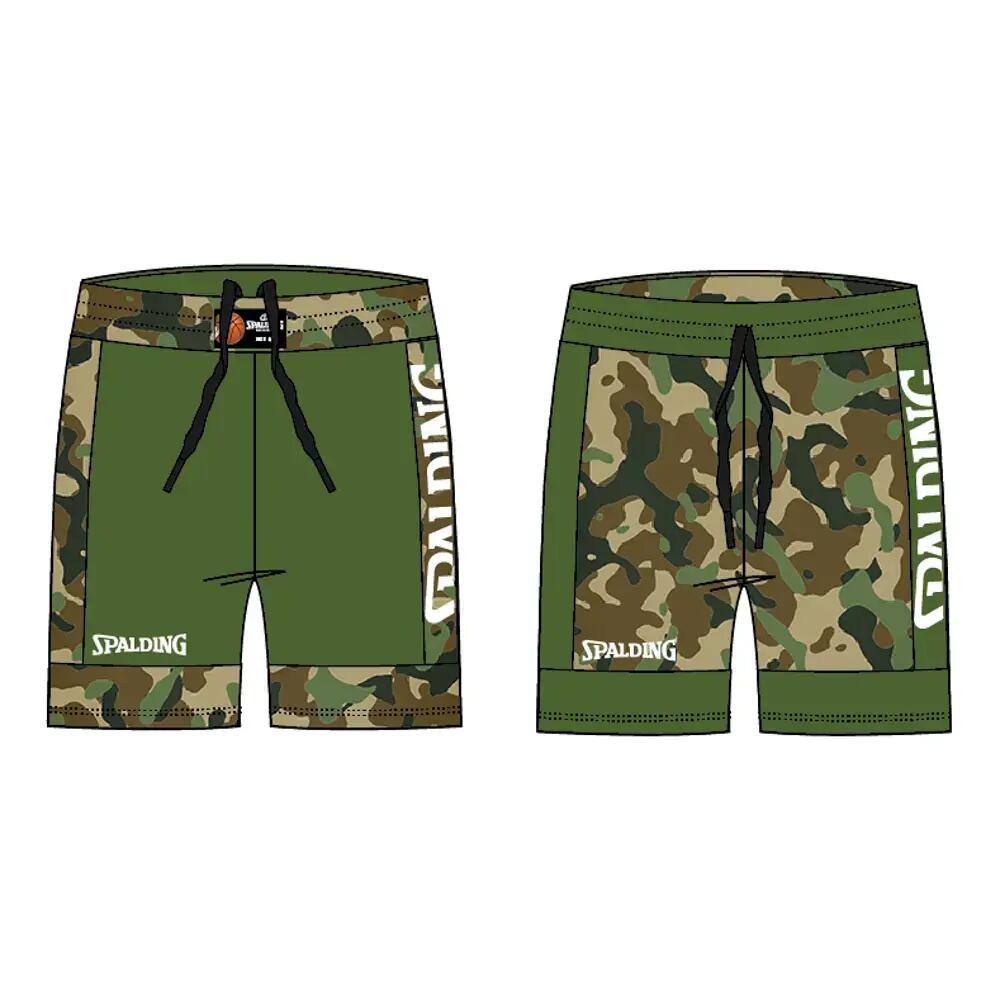 Spalding Basketball Reversible Shorts CAMO/KHAKI