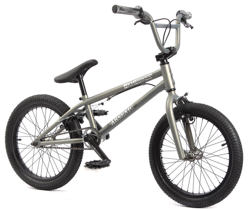 Rower Bmx Arsen Dziecięcy Szary 10.1Kg 18 Cali Khebikes